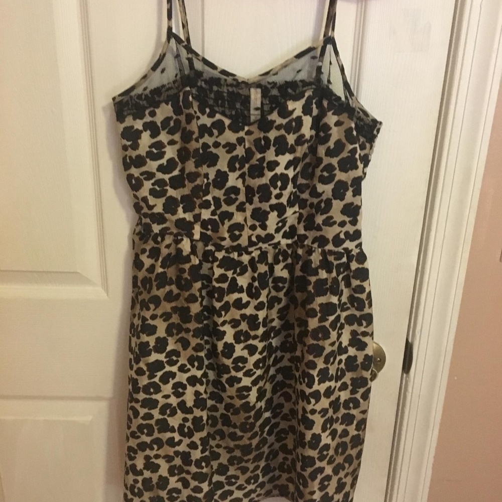 Xhilaration Target Leopard sundress mesh top